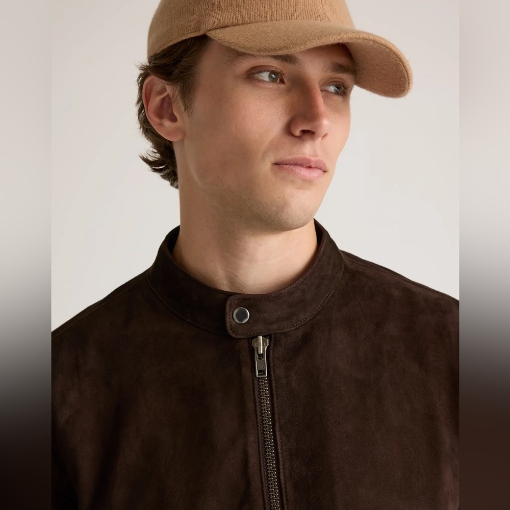 Quince 100% Suede Café Racer Jacket
Color Espresso Size XL - Picture 4 of 10